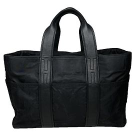 Schwarze Polyester-Handtasche von Hermès