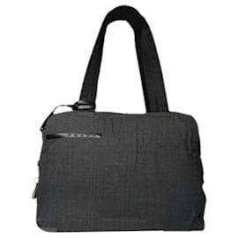 Borsa a mano in cotone grigio Prada