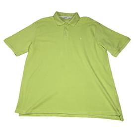 Polo en coton vert Yves Saint Laurent