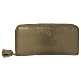 Loewe Puzzle Beige Leather Wallet