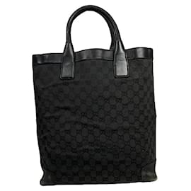 Borsa a mano vintage Gucci Jackie in poliestere nero