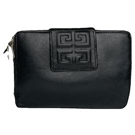 Portafoglio in pelle nera Givenchy