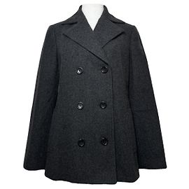 Abrigo trench de lana antracita Kensington de Burberry