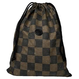 Borsa a mano in pelle nera Fendi