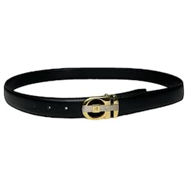 Cintura in pelle nera Pierre Cardin