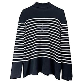 Schwarze Wollstrickware von Jean Paul Gaultier