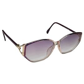 Autre Marque Gafas de sol de plástico morado Silhouette