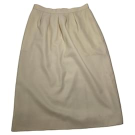Falda de poliéster beige Dior