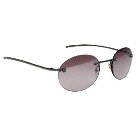 Gucci lila Metallsonnenbrille