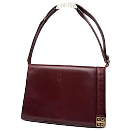 Borsa in pelle bordeaux 4G di Givenchy