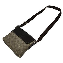 Borsa a mano in cotone grigio Gucci Jackie Vintage