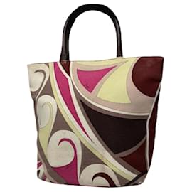 Borsa a mano in cotone multicolore Emilio Pucci