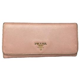 Cartera de cuero rosa Prada Diagramme