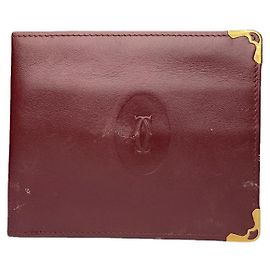 Bolsa de couro patente bordô da Cartier