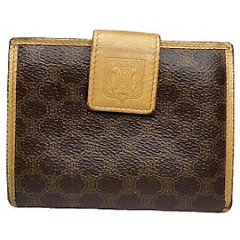 Céline Cartera de cuero marrón Celine Triomphe