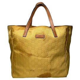 Gucci Jackie Vintage Handtasche aus gelbem Polyester