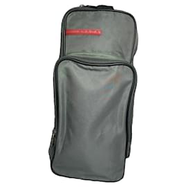 Prada Silberne Polyester-Handtasche