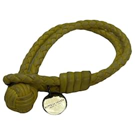 Bracciale in pelle gialla Bottega Veneta