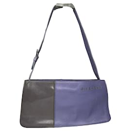 Borsa a mano in pelle verniciata viola Givenchy Whip
