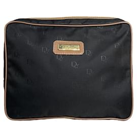 Clutch in poliestere nero Dior