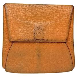 Borsa in pelle arancione Hermès