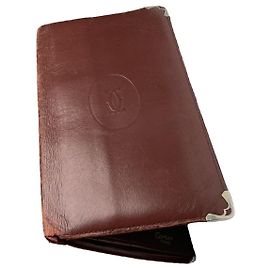 Borsa in pelle verniciata bordeaux di Cartier