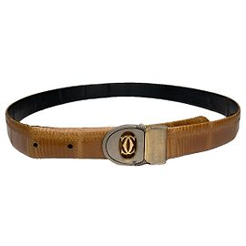 Cartier brauner Ledergürtel