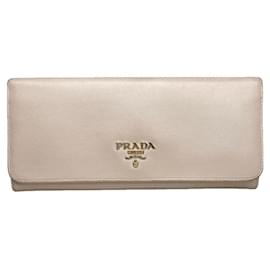 Prada Beiges Lederportemonnaie