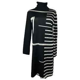 Vestido de lana negra Jean Paul Gaultier