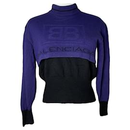 Schwarze Wollstrickware von Balenciaga