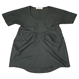 Top de algodón caqui Marni