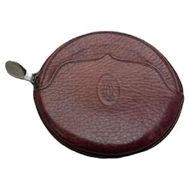 Burgunderledertasche von Cartier