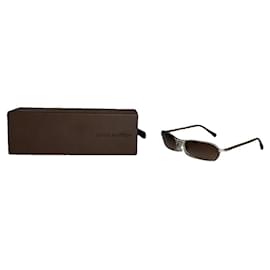Occhiali da sole in metallo marroni Louis Vuitton