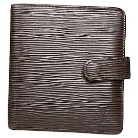 Braune Lederhandtasche von Louis Vuitton