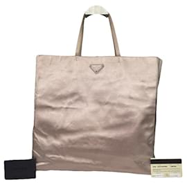 Borsa a mano in suede rosa Prada Galleria