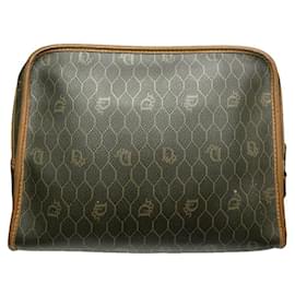 Clutch in pelle grigia Dior DiorAddict