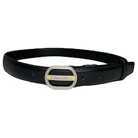 Christian Dior Dior Homme schwarzer Ledergürtel