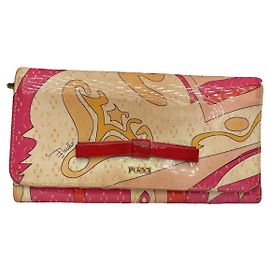Emilio Pucci Multicolour Patent Leather Wallet