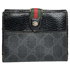 Borsa in pelle nera Gucci Horsebit 1955