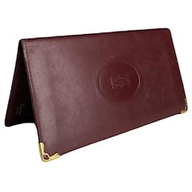 Borsa in pelle verniciata bordeaux di Cartier