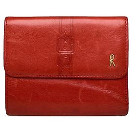 Autre Marque ROBERTA DI CAMERINO Red Leather Wallet