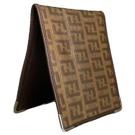 Borsa in pelle marrone Fendi
