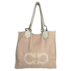 Borsa in pelle rosa Salvatore Ferragamo