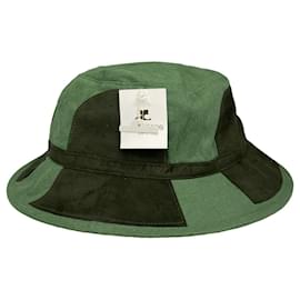 Courreges Cappello in cotone verde Courrèges