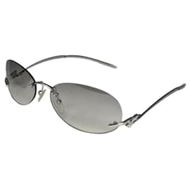 Gafas de sol de metal plateado Loewe