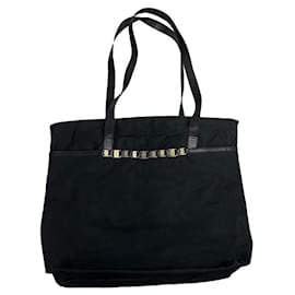 Bolso de mano de poliéster negro Wanda de Salvatore Ferragamo