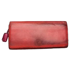 Portafoglio in pelle rossa Loewe Puzzle