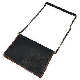 Borsa a mano in pelle nera Bottega Veneta Clip