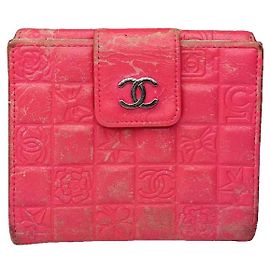 Chanel 2.55 Pink Leather Wallet