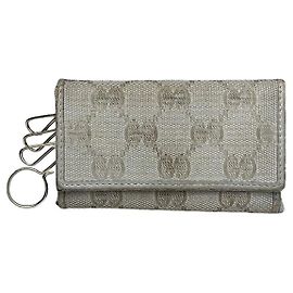Bolsa de couro prateado Gucci GG Blooms